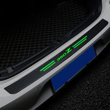 Luminous Carbon Fiber Door Sill Protectors for Nissan 350Z – Anti-Kick Threshold Scuff Plate Stickers