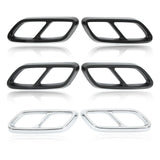 Rear Exhaust Muffler Cover Trim Set For Mercedes‑Benz C‑Class W206 (2021+)