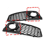 Fog Light Grille Pair for Audi A4 B8 (2009–2012) – RS-Style Honeycomb Mesh Front Bumper Covers