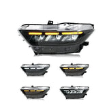 LED DRL Projector Headlights for Ford Mustang 2015–2017 – Full Headlamp Assembly (Pair)
