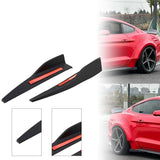Side Skirt Extension Splitters for Ford Mustang 2015–2025 – Aggressive Rocker Diffuser Winglet Set (2-Piece ABS)