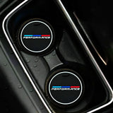 Silicone Cup Holder Coaster Set for BMW – 2PCS Interior Cup Mat for X1 X2 X3 X4 X5 X6 & 1–7 Series (Multiple Chassis Fitment)