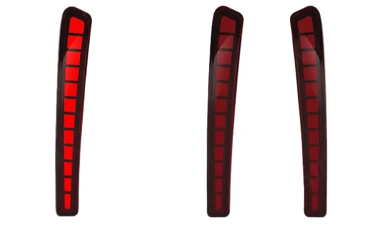 LED Rear Bumper Reflector Lights with Sequential Turn Signal for Toyota Corolla Altis L/LE/XLE 2020-2021