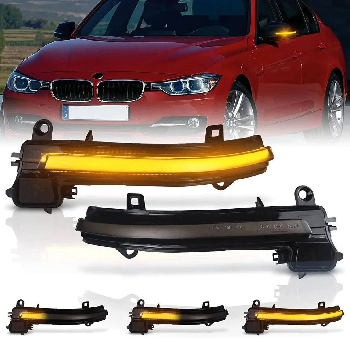 Dynamic LED Sequential Mirror Turn Signal Lights – BMW 1 / 2 / 3 / 4 Series & X1