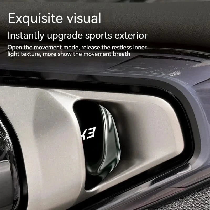 Stainless Steel Inner Door Bowl Guards for BMW X3 G45 2024–2025 – 4-Piece Protective Handle Trim Set