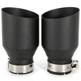 Universal Stainless Steel Single Exhaust Tip – Beveled Edge Performance Muffler Outlet (Single Unit)