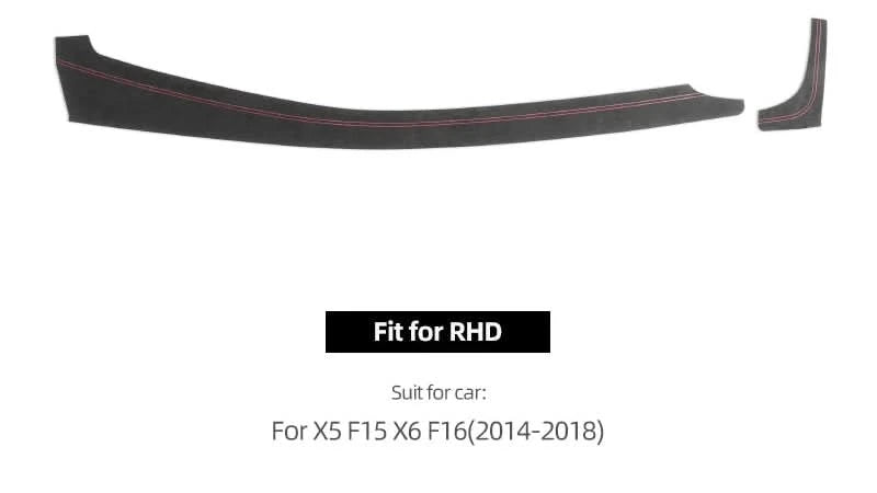 Suede-Style Dashboard Trim Panel Cover for BMW X5 F15 & X6 F16 (2014–2018)