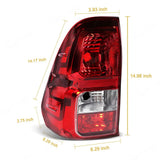 Toyota Hilux Revo 2016–2018 Rear Tail Light Assembly (Left or Right) – Harness Included, Uses OEM Bulbs