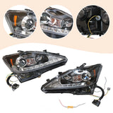 LED DRL Projector Headlights for Lexus IS250/IS350 (2006–2012) – Sequential Turn Signal Headlamp Set