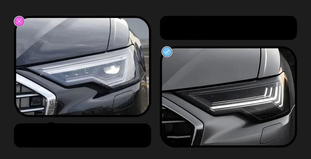 LED Headlights for Audi A6 (2019–2023) – A6 C8 Style with DRL & Dynamic Turn Signals
