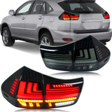 LED Tail Lights for Lexus RX330 / RX350 / RX400h (2004–2009) – Dynamic Turn Signal with Start-Up Animation