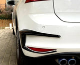 Gloss Black Rear Bumper Splitter Canards for VW Golf GTI/R MK7 & MK7.5 (2012–2020)