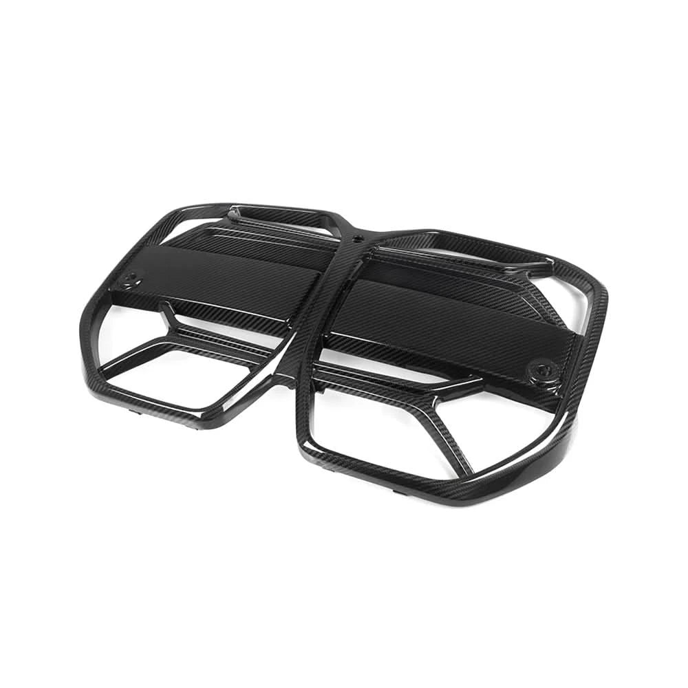 BMW i4 / 4 Series G26 Dry Carbon Fiber Front Grille – OEM-Style Replacement (2021+)