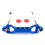 Billet Aluminum Battery Tie Down Bracket – 140mm / 190mm Performance Battery Hold-Down Mount (Red / Black / Blue)