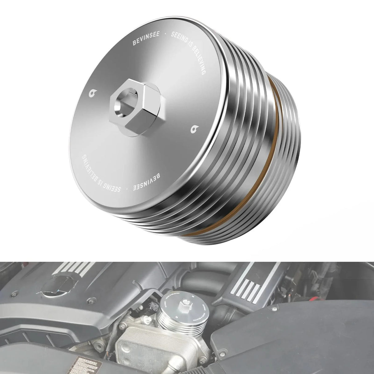 Billet Aluminum Oil Filter Housing Cap for BMW N20 N52 N54 N55 S55 Engines
