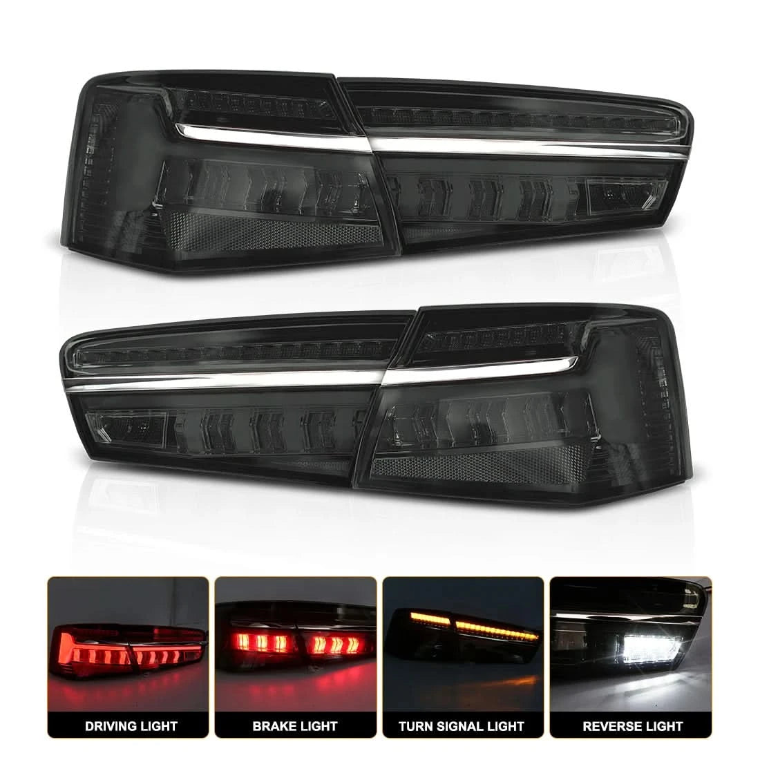 Audi A6 C7 LED Tail Lights – Rear Brake, Reverse, Parking & Turn Signal Assembly (2012–2015)