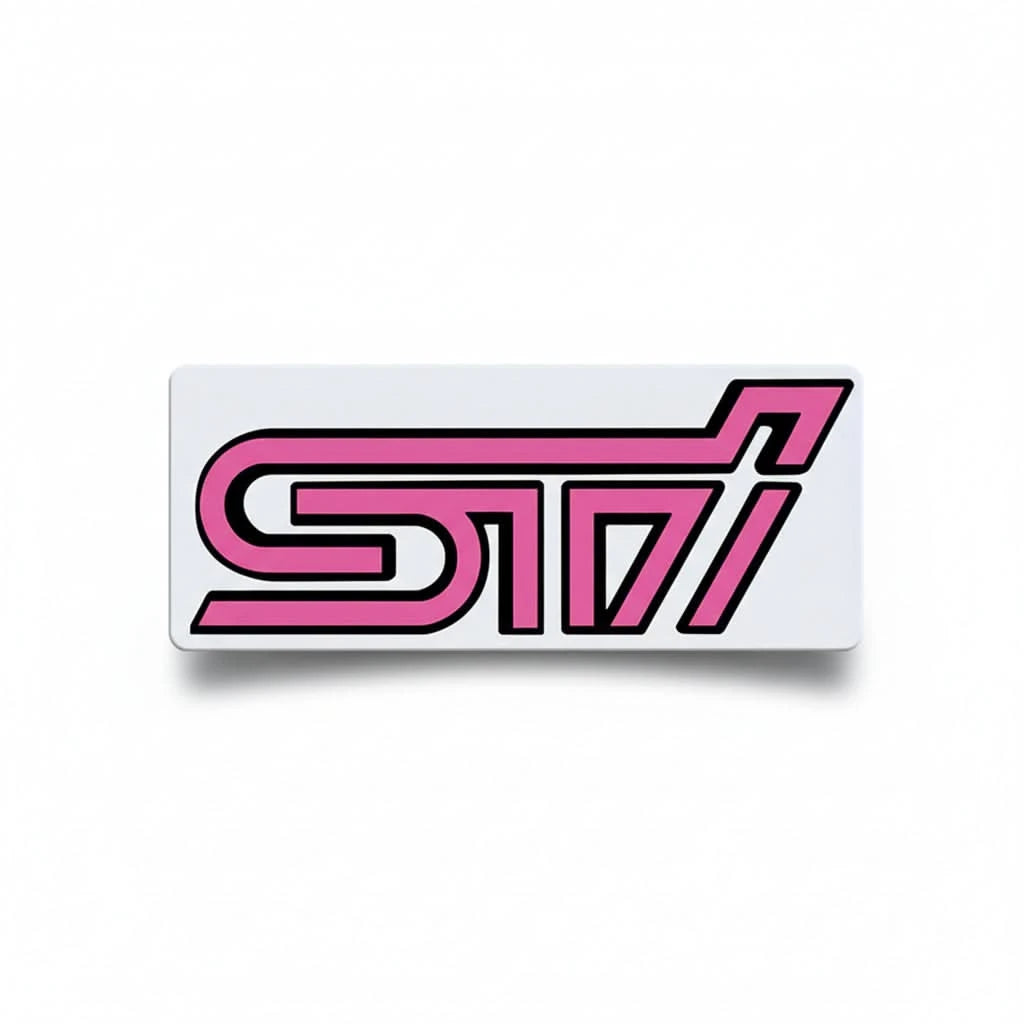 STI 3D Metal Emblem for Subaru – Front Grille & Trunk Badge for WRX, BRZ, Impreza, Forester & More