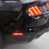 LED Rear Side Marker Lights for Ford Mustang (2015–2023) – Red Fender/Bumper Reflector Lamp Set (2PCS)