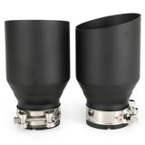 Universal Stainless Steel Single Exhaust Tip – Beveled Edge Performance Muffler Outlet (Single Unit)