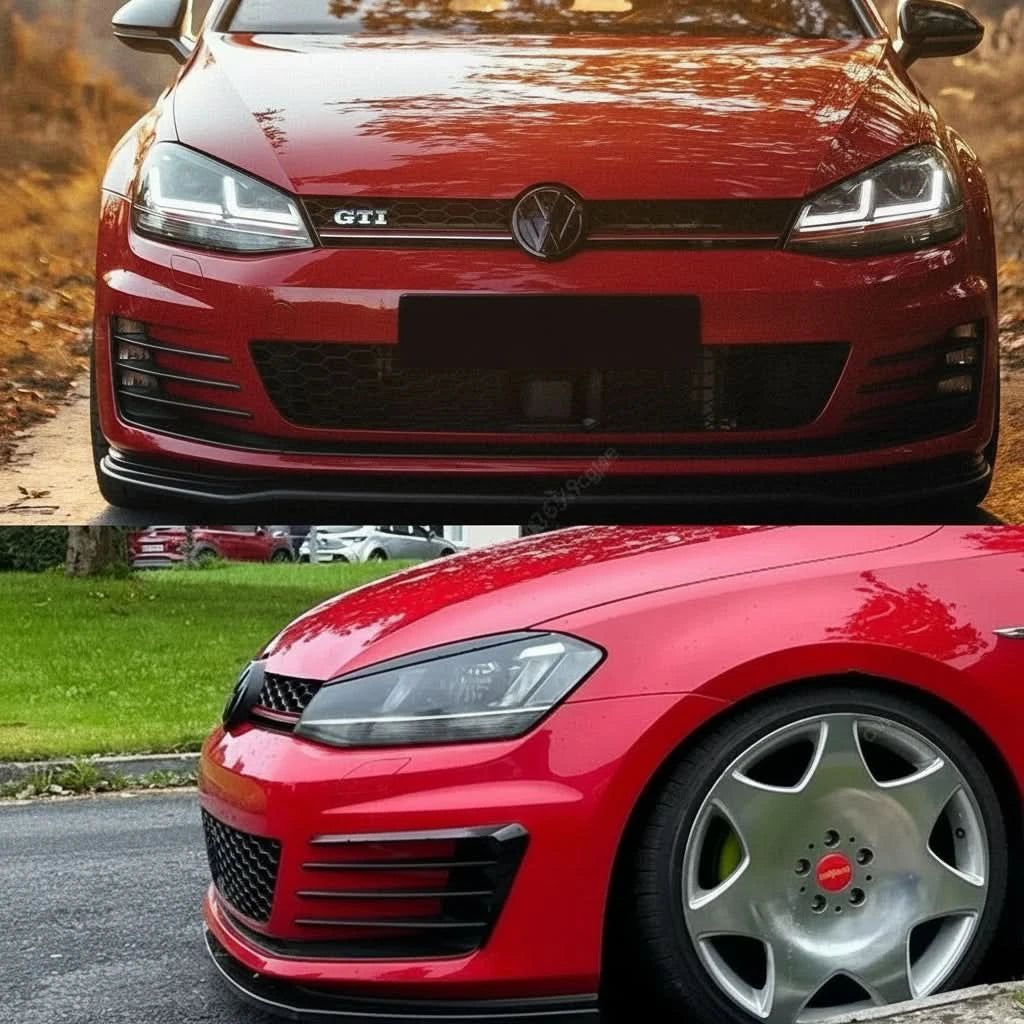 VW Golf 7 MK7 GTI/GTD (2012–2017) Front Bumper Air Vent Trim & Fog Light Intake Splitter Canards
