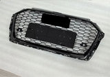 RS-Style Honeycomb Front Bumper Grille for Audi A3 / S3 8V 2017-2019 | Racing Mesh Hood Grill Upgrade
