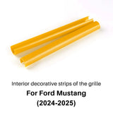 Ford Mustang Front Grille Trim Strips – Sport Styling Accent Pair (2024–2025)