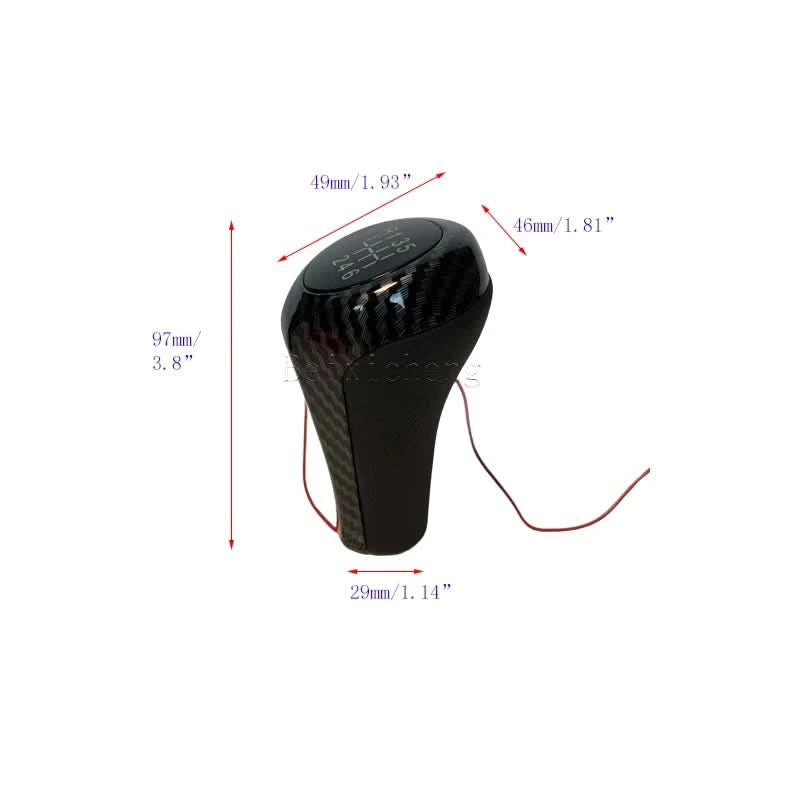 BMW LED Illuminated Manual Gear Shift Knob – 5 & 6 Speed Backlit Shifter Upgrade