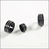 Corvette C6 Aluminum Climate Control Knob Rings – Interior Trim Upgrade (2007–2013, 3-Piece Set)