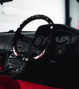 Pink Bliss Heart Suede Leather Steering Wheel Hub Adapter Kit For Impreza WRX Legacy