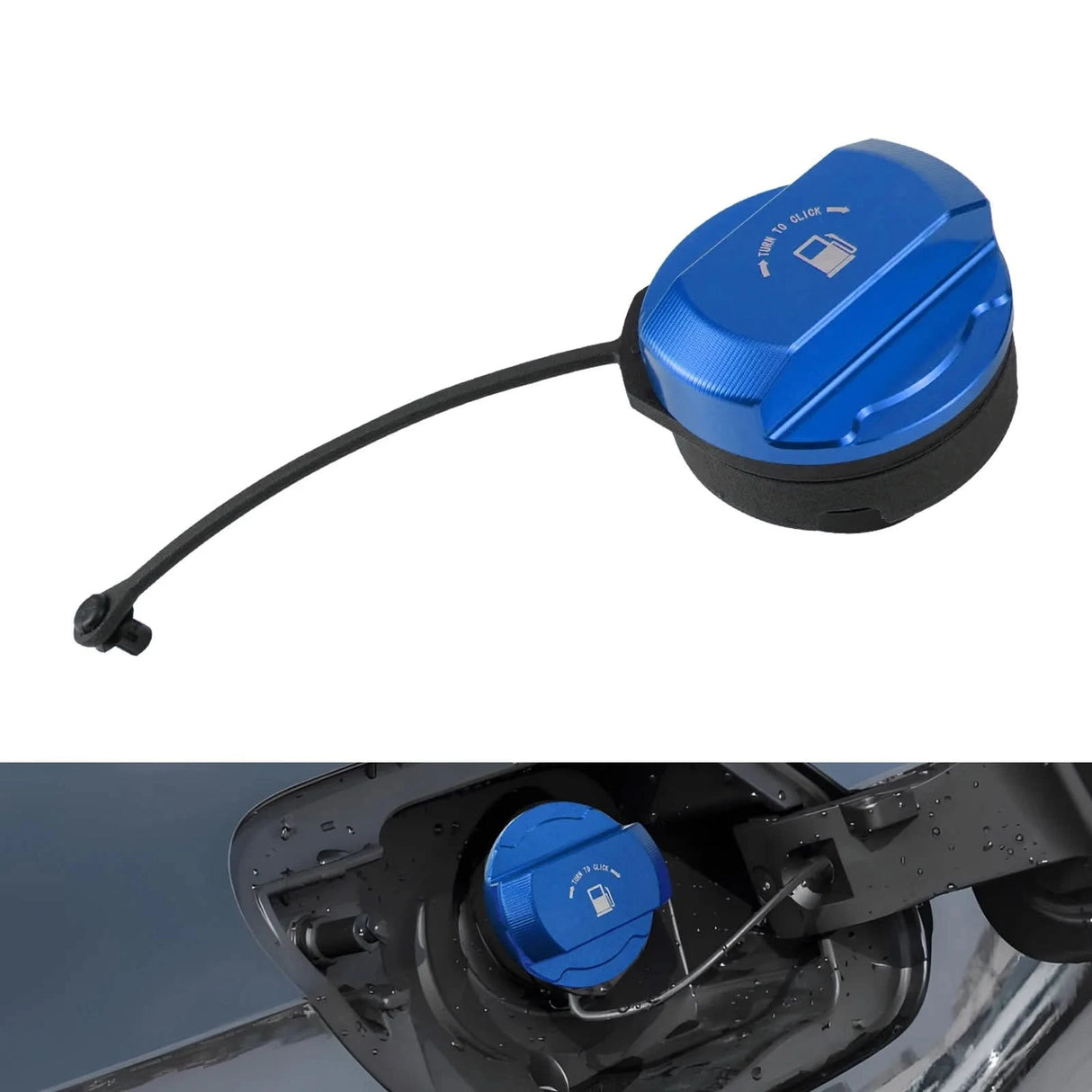 Billet Aluminum Fuel Filler Cap – Audi A3 8P, VW Golf MK5/MK6, Porsche 996/997, Boxster 986/987