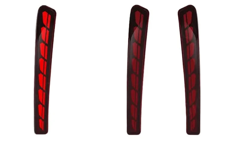 LED Rear Bumper Reflector Lights with Sequential Turn Signal for Toyota Corolla Altis L/LE/XLE 2020-2021
