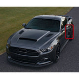 Ford Mustang Rear Fender Side Scoop Air Vents – Gloss Black / Carbon Fiber Style (2016–2023)