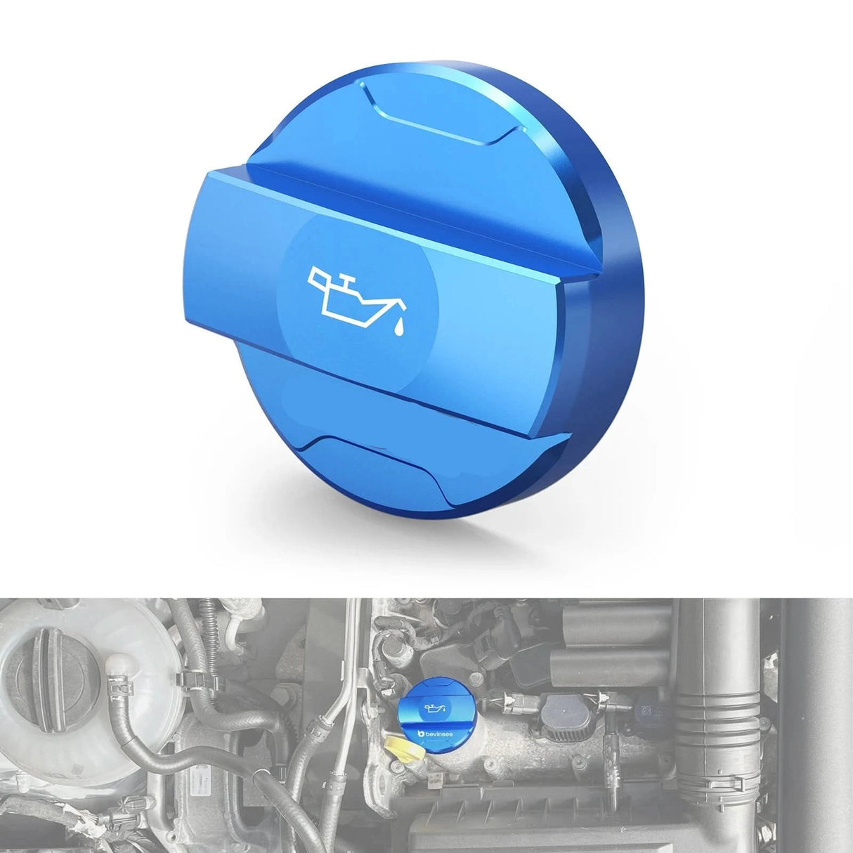 Billet Aluminum Oil Filler Cap Cover – EA211 Engines | VW Golf 5–8, Passat B8, Tiguan II, Audi A3