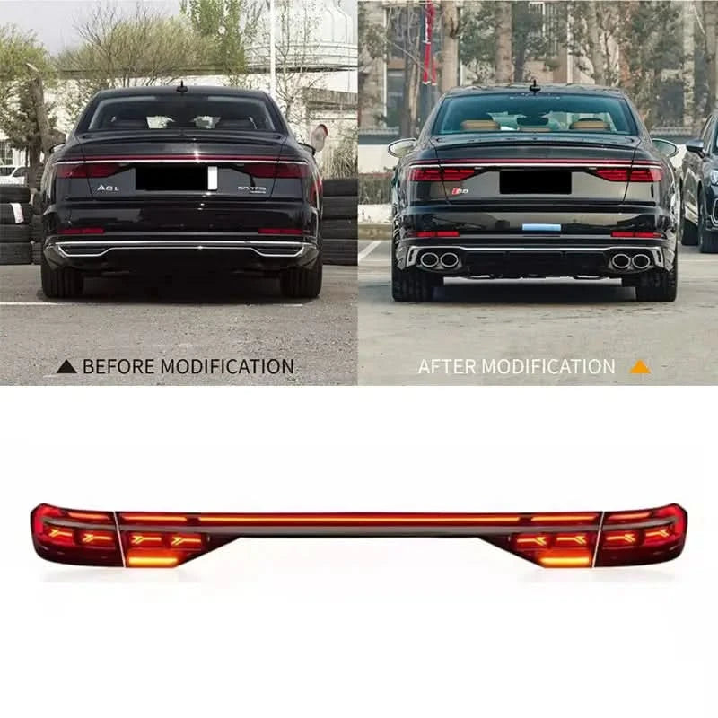 Audi A6 C8 LED Tail Lights – A8-Style Full Rear Light Assembly (2019–2024)