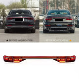 Audi A6 C8 LED Tail Lights – A8-Style Full Rear Light Assembly (2019–2024)