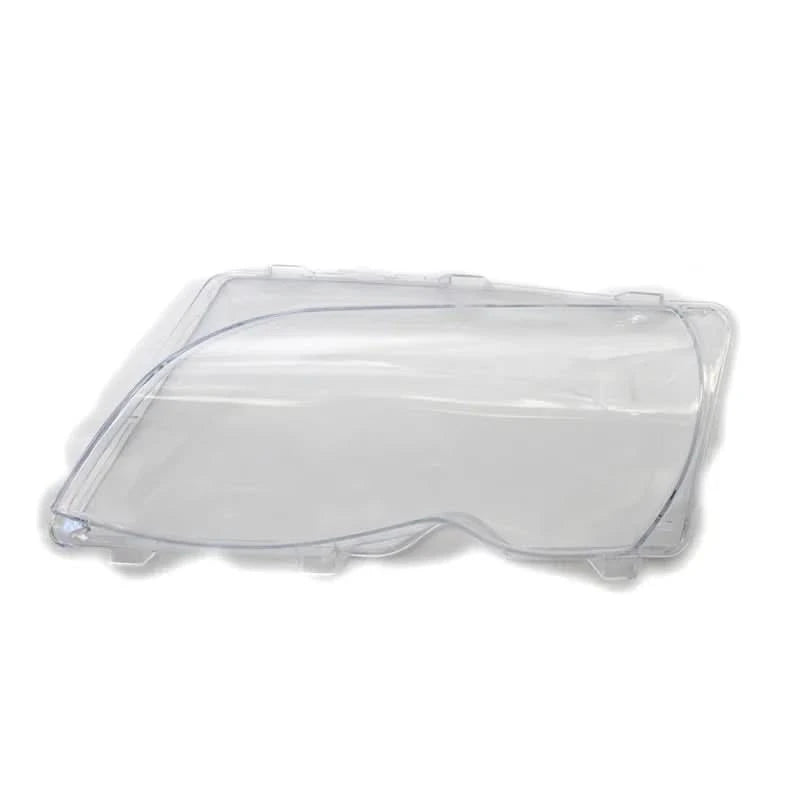 BMW E46 Sedan Headlight Lens Covers (2002–2005) – Clear Replacement PC Lenses