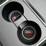 Audi Interior Cup Holder Anti-Slip Coasters – Silicone Mat Set (A & Q Series)