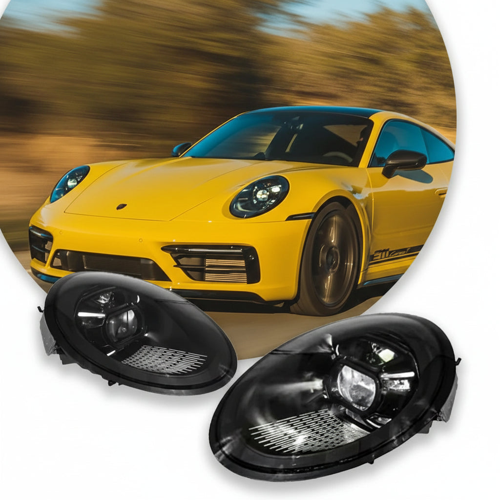Full LED Matrix PDLS Headlight Assembly for Porsche 911 (2012–2018) – 991 Front Lamps with Sequential Signals