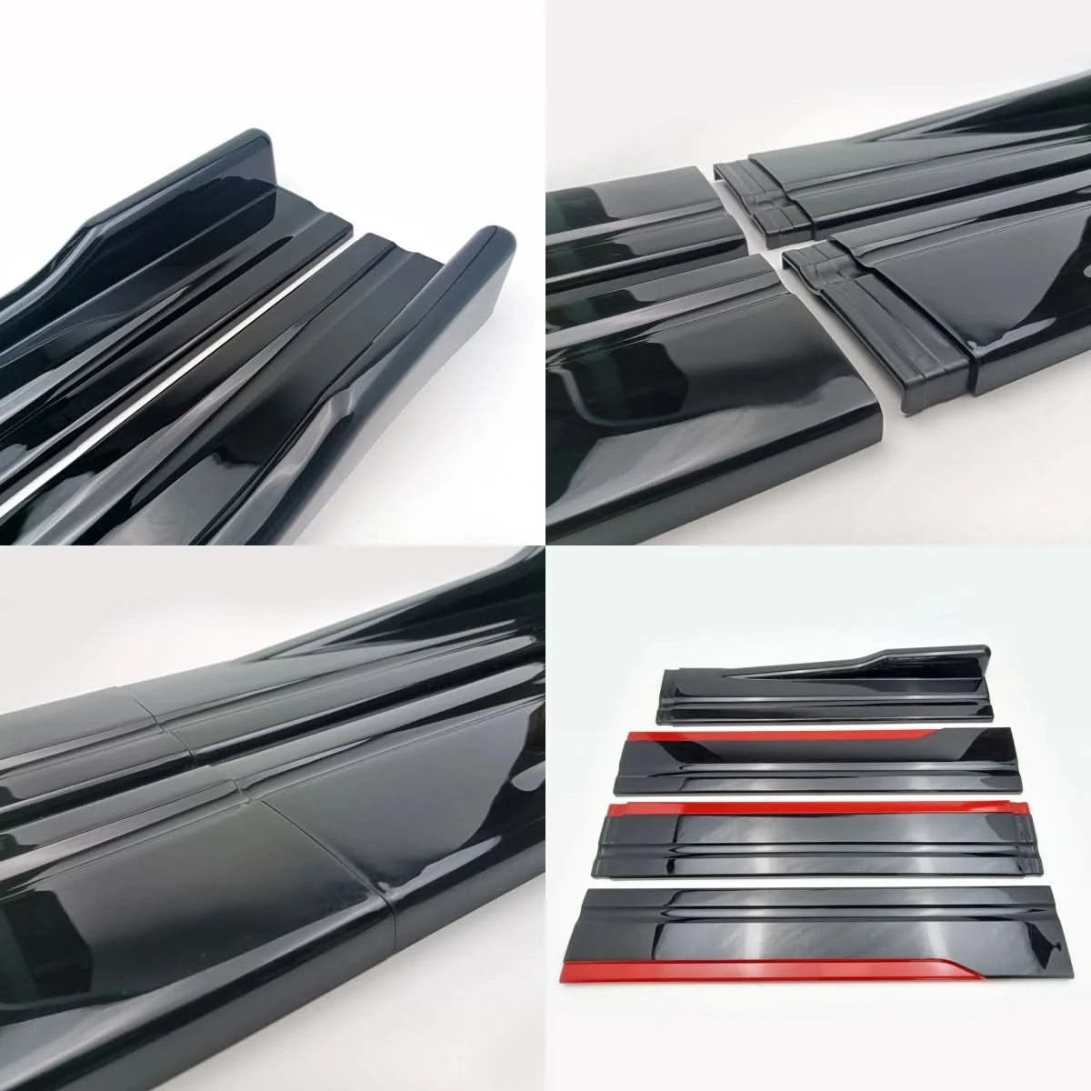 Universal Side Skirt Extension Kit – 8-Piece Winglet Splitter Lip for BMW, Audi, VW, Honda, Benz & More