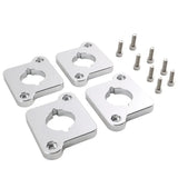 VW / Audi 1.8T 20V to 2.0 TFSI / R8 Coilpack Adapter Plate Set Billet Aluminum (Silver) for A3 / S3 / A4 / A6 / TT MK1 / Golf MK4 / GTI / Jetta / Beetle / Passat 1996 - 2011