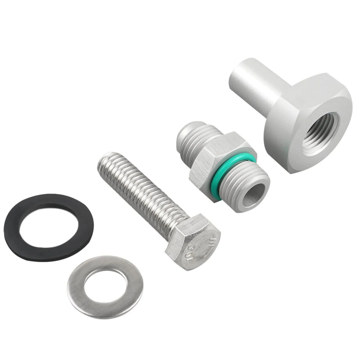 Billet Aluminum 6AN Fuel Tank Return Line Bung Kit — No-Weld Universal Install