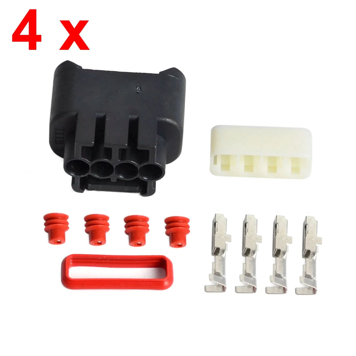 Ignition Coil Plug Connector Kit (4-Pin) – Toyota VVT-i Engines | Replaces 90980-11885 (Set of 4)