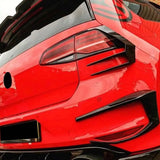 Gloss Black Rear Bumper Splitter Canards for VW Golf GTI/R MK7 & MK7.5 (2012–2020)