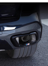BMW X7 Black Knight Style Exhaust Tip Tail Throat Decorative Cover (Single Hole / Outer Frame)