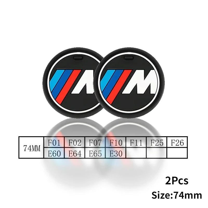 Silicone Cup Holder Coaster Set for BMW – 2PCS Interior Cup Mat for X1 X2 X3 X4 X5 X6 & 1–7 Series (Multiple Chassis Fitment)