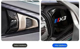 Stainless Steel Inner Door Bowl Guards for BMW X3 G45 2024–2025 – 4-Piece Protective Handle Trim Set