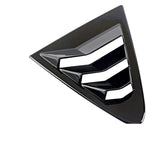 Rear Side Window Louver Cover Set for Toyota Corolla Sedan 2019–2023 – Gloss Black / Carbon Look Vent Trim