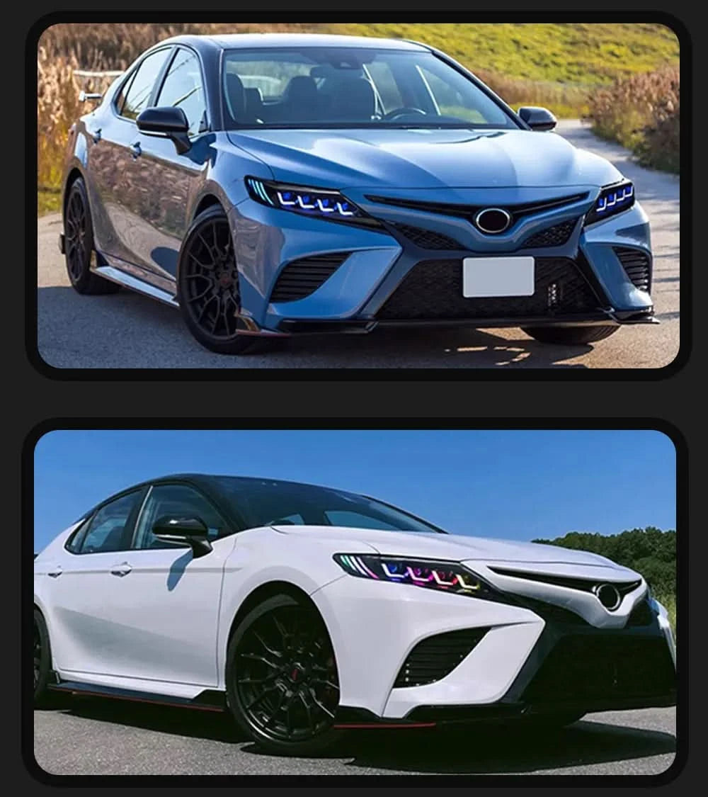 Toyota Camry RGB LED Projector Headlights – DRL Upgrade with Custom Lighting (2018–2024)