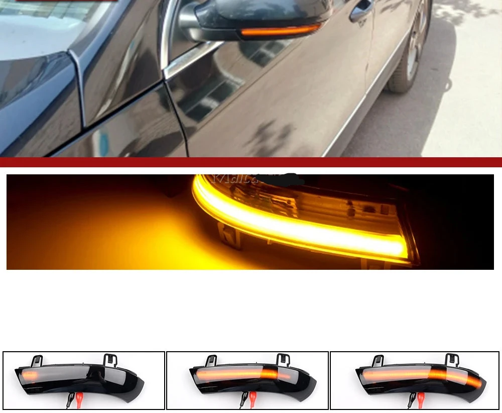 VW Golf MK5 / Jetta MK5 / Passat B5.5–B6 LED Dynamic Mirror Turn Signal Lights