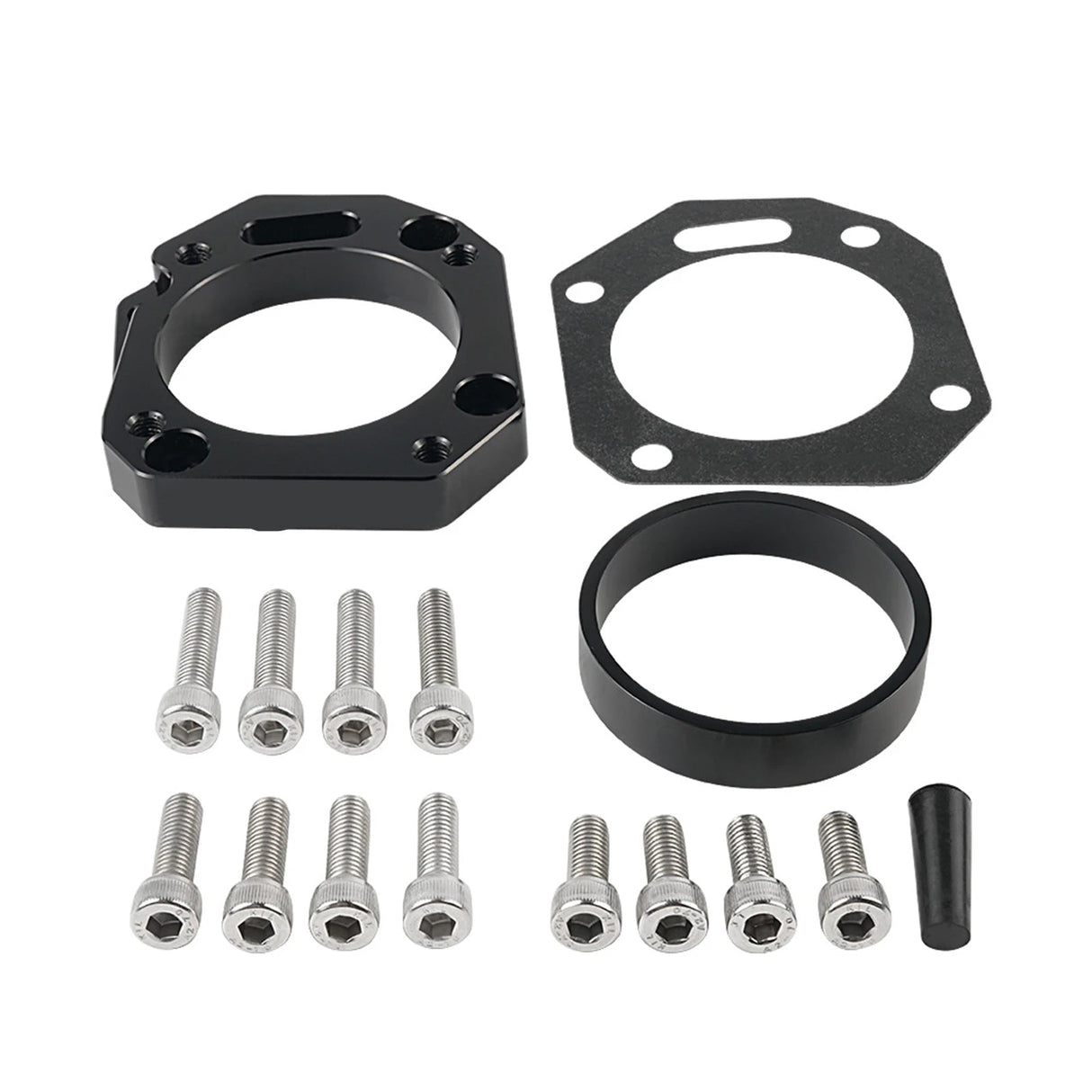 Honda K20 / K24 K-Series Engine Billet Aluminium RBC / RRC Dual Throttle Body Adapter (62mm / 70mm Dual Bore)